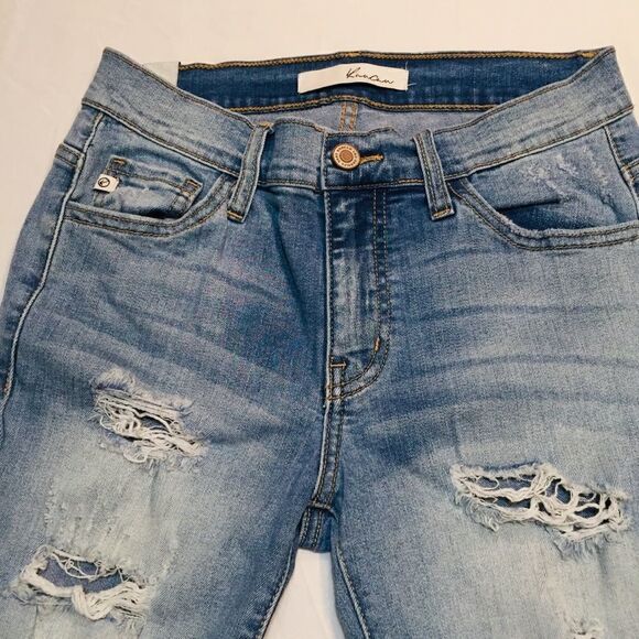 KANCAN  “ESTILO” DESTROYED DENIM JEANS - Picture 3 of 7